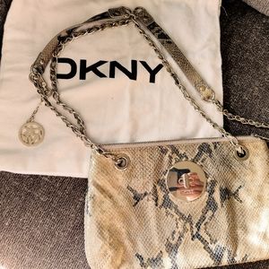 DKNY snakeskin purse